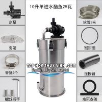 LỌC THÙNG INOX PHI180 BƠM MAIRNE DC2500 phiên bản phổ thông 1 in 1 out