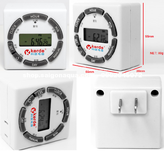 Timer hẹn giờ điện tử tiếng anh Kerde TC932 Timer hẹn giờ điện tử tiếng anh Kerde TC932