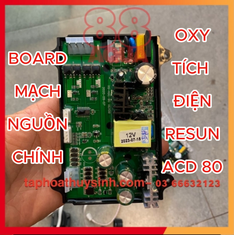 BOARD MẠCH NGUỒN MÁY OXY TÍCH ĐIỆN RESUN ACD80 BOARD MẠCH NGUỒN MÁY OXY TÍCH ĐIỆN RESUN ACD80