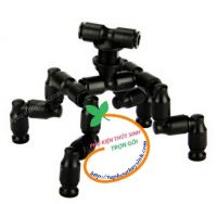 Vòi T4 phun sương MIUS ver2  Black Cool xoay 360 độ
