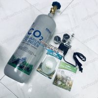 Bộ bình co2 sắt 3kg full phụ kiện van co2 điện về dùng liền