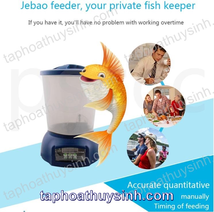 MÁY CHO CÁ KOI AN TỰ ĐỘNG 5L JEBAO AUTOMATIC FISH FEEDER MÁY CHO CÁ KOI AN TỰ ĐỘNG 5L JEBAO AUTOMATIC FISH FEEDER